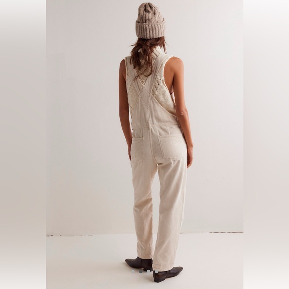 We The Free Ziggy Cord Overalls (Ecru) - Picture 2 of 6
